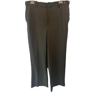 Banana Republic Womens Brown Green Wool Lined Wide Leg Pants 18 Long NEW Classic